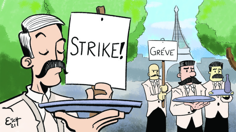 The Mustached French Waiters Strike Of 1907