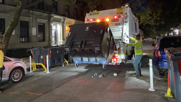 First Trash Of History: City Starts Containerized Garbage Collection In West Harlem