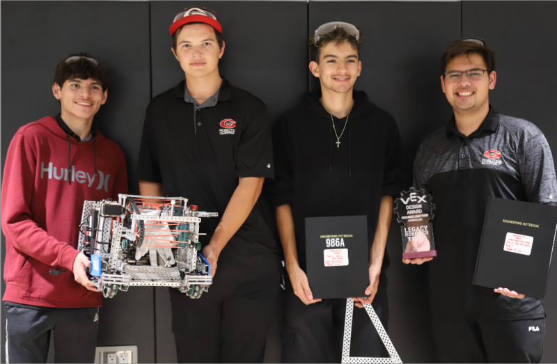 Grace High School Robotics Team Wins Design Award!